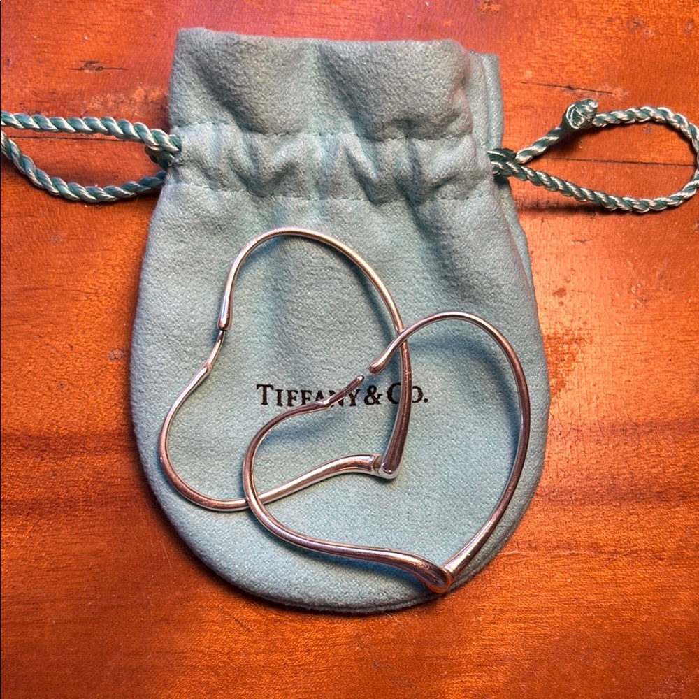 Tiffany & Co. Silver heart earrings